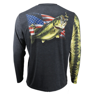 เสื้อตกปลาแขนยาวคอกลมสำหรับผู้ชาย - Product Image 2