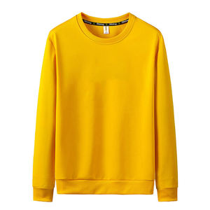 Sweat-shirt de rue décontracté surdimensionné de haute qualité pour hommes, couleur unie personnalisée, teint uni pour l'hiver - Product Image 2