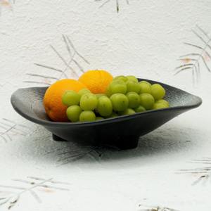 ชามผลไม้ตกแต่งสีดำมีสไตล์กลางโต๊ะรับประทานอาหารจานแสดงผลที่หรูหราสำหรับเคาน์เตอร์ห้องครัวและของตกแต่งบ้าน - Product Image 1