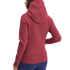 Sudadera con capucha de mujer personalizable de tendencia superior 2025 Sudadera con cremallera de algodón con diseño de logotipo OEM - Product Image 5