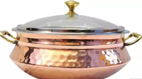 Plat de service chauffant de luxe 8L en acier inoxydable argenté, écologique, pour cuisson au bois, avec couvercle suspendu, taille personnalisable, 1500W