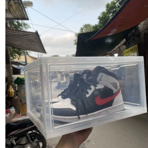 Transparent White or Black Dustproof PP Eco Friendly <b>Shoe</b> Boxes & <b>Bag</b> <b>Storage</b> Organizer with Logo Packaging Made in Pavico - Product Image 3