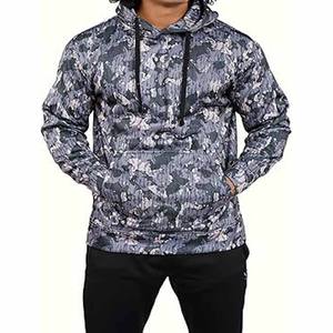 Sweat à capuche zippé Ultimate pour homme 100% coton, méthode de tissage en tricot à motif solide, sweat-shirt polaire grande taille - Product Image 1