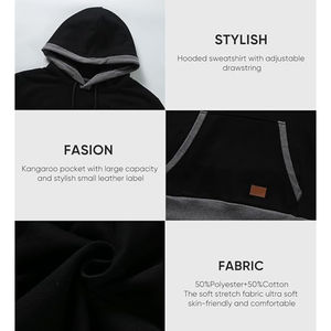 Nouveau design à la mode sweat à capuche pour homme en polyester coton tissu respirant vente en gros bas prix disponible - Product Image 6