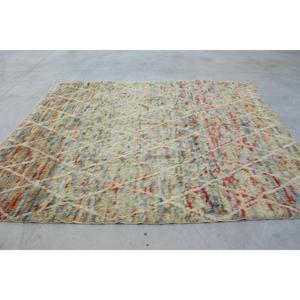 พรมตุรกีขนาดใหญ่พิเศษ 8x9.4 ฟุต พรมวินเทจ พรมสีขาวล้วน - Product Image 2