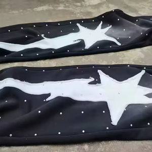 Pantalon de survêtement décontracté léger pour homme, broderie effet usé, respirant, séchage rapide, confortable, taille mi-haute, coupe droite, motif usine - Product Image 6