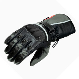 Gants de course en cuir respirants à doigts entiers pour hommes, avec fermeture à boucle et crochet, sports d'hiver de haute qualité, équitation à moto - Product Image 4