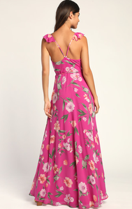 Haute couture dos croix sangle conception décontracté été élégant étage longueur col en v décontracté numérique imprimé longue Maxi robe - Product Image 2