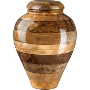 Best Quality Adult <b>Urns</b> <b>Wooden</b> Style Aluminum Cremation <b>Urns</b> <b>for</b> Human <b>Ashes</b> Funeral Supplies <b>Urn</b> at Wholesale Price From India - Product Image 2
