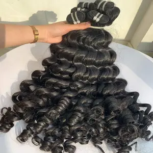 100% Vietnamese Raw Hair Extensions Curly Hair Bundles With Wholesales Price With Best Quality Buy Now To Get Discount