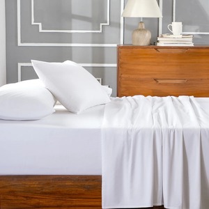 ชุดผ้าปูเตียงสีขาวล้วนสำหรับโรงแรมโรงพยาบาลเกสต์เฮาส์ - Product Image 4