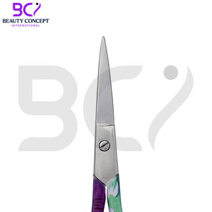 Ciseaux à cuticules professionnels avec manche coloré, pointes fines de précision pour un travail détaillé de manucure et de pédicure - Product Image 4