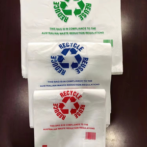 Bolsas de plástico PE reciclables con impresión de reciclaje y reutilización, bolsa OPP con sellado térmico para compras comerciales - Product Image 1