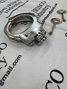 Menottes en acier inoxydable pour jeux BDSM, équipement de bondage personnalisable, jouet sexuel, menottes en métal ajustables et coquines - Product Image 3