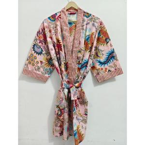 Batas de kimono 100% algodón, hermosos vestidos de kimono de algodón, batas de algodón, regalo para damas de honor - Product Image 6