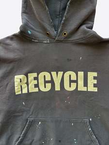 100% coton personnalisé en détresse Vintage lavé à l'acide sweat à capuche court pour hommes sans cordes bouffée impression broderie automne saison Style - Product Image 6