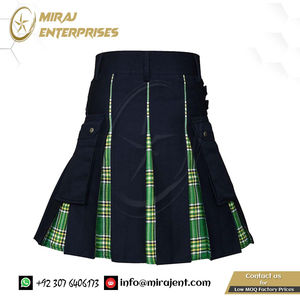 Kilts utilitaires écossais de qualité supérieure en viscose pour hommes, kilt utilitaire plissé, tartan traditionnel, kilt pour hommes - Product Image 4