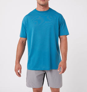 Camiseta Casual de Manga Corta para Hombre, Premium, 100% Algodón, con Logotipo Personalizado, Tejido Sólido, Corte Holgado, Talla Grande - Product Image 5