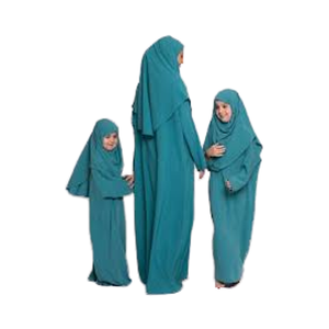Abayas assorties maman et moi de haute qualité pour les occasions spéciales Abayas de luxe en soie mère fille - Product Image 6