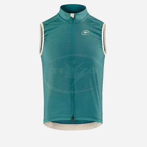 Gilet de cyclisme respirant en polyester 100% pour hommes avec noms d'équipe personnalisés et service OEM - Product Image 1
