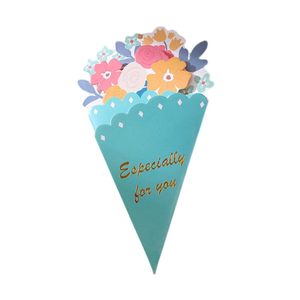 Biglietto di <span class=keywords><strong>auguri</strong></span> <span class=keywords><strong>a</strong></span> forma di fiore vibrante effetto 3D per la festa della mamma Bouquet di occasioni speciali grazie biglietto di <span class=keywords><strong>auguri</strong></span> con busta - Product Image 3