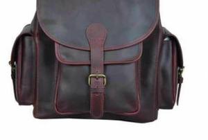 Sac à dos OILY de grande capacité pour ordinateur portable, fabriqué en Inde, avec finition en laiton antique, pour les voyages et l'usage quotidien - Product Image 3