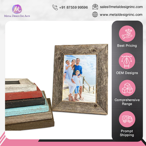 Exhibiendo el marco de fotos de madera rústico Vintage hecho a mano de la más alta calidad estándar más vendido para mostrar imágenes y decoración del hogar - Product Image 6