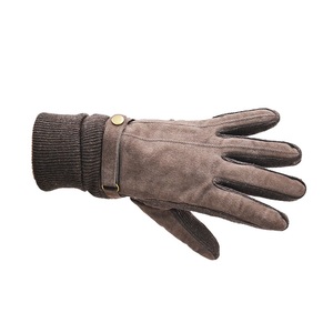 Gants de sports d'hiver chauds avec logo personnalisé Gants de conduite en cuir coupe-vent pour hommes et femmes Équipement d'entraînement en plein air - Product Image 3