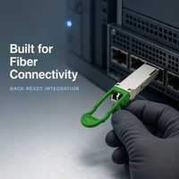 Module émetteur-récepteur optique compact 200G QSFP56, interface fibre, prêt pour rack, emballage OEM personnalisé