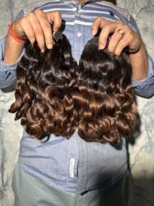 Extensiones de cabello humano con extensiones de cabello Remy indio ondulado natural 100% al por mayor - Product Image 5