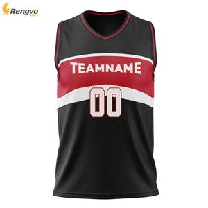 Chemises de basketball personnalisées Impression par sublimation pour le collège Maillot de basketball design pour jeunes - Product Image 6
