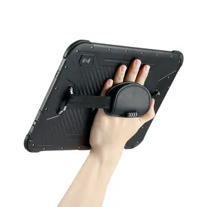 HUGEROCK B102 For Professional Android 500nits 13.56mhz Long Range biometric rfid reader 10.1 inch rugged Fingerprint Tablet Pc