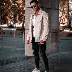 Jeans Men Pants Casual Cotton <b>Denim</b> <b>Trousers</b> Multi Pocket Cargo Jeans Men Add logo New Fashion <b>Denim</b> Customize - Product Image 4