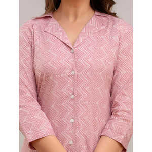 Ensemble de coordination en lin pour femme Rose Rose Imprimé Au-dessus du genou Longueur coupe ample Style formel avec plumes Taille XS - Product Image 5