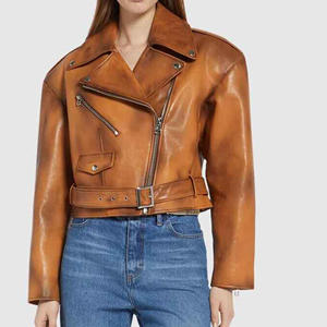 Haute qualité sur mesure vente chaude femmes moto cuir gilet qualité supérieure élégant respirant coupe-vent Vintage - Product Image 2