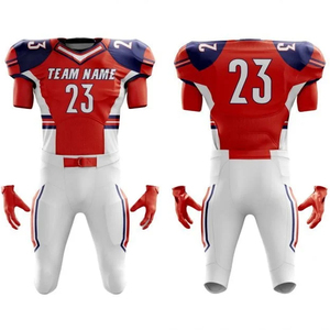 Conjunto de uniforme y pantalón de fútbol americano hecho a medida al por mayor de la mejor calidad 100% poliéster Spandex 7V7 bandera ropa de fútbol americano - Product Image 5