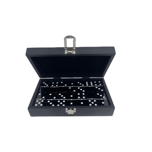 Nuevo Juego de Dominó Educativo de Madera Moderna para Niños, Piezas de Acrílico Hechas a Mano de Alta Calidad, Caja de Almacenamiento de Madera - Product Image 1