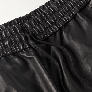 High Quality Men's Casual Wear Comfortable Genuine Leather <b>Shorts</b> Solid Waterproof Breathable Low Price Hot <b>Shorts</b> for Sale - Product Image 4