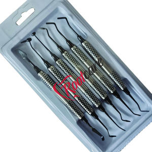 Kit d'instruments dentaires manuels de qualité supérieure pour composites colorés personnalisés, 6 pièces, revêtement plasma PVD, pour composites postérieurs - Product Image 4