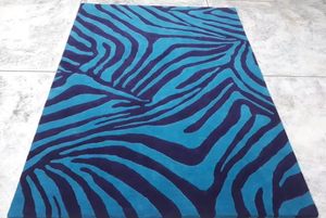 Alfombra Rectangular Moderna y Elegante de Lana de Pelo Largo con Patrón Impreso, Antideslizante y Hecha a Mano para Sala de Estar, Venta al por Mayor - Product Image 2