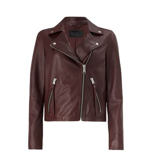 เสื้อแจ็คเก็ตหนังแกะคุณภาพดีเยี่ยมสำหรับผู้หญิง แขนยาว คอปก ทรงเรียบ สีพื้น บุด้วยผ้าฝ้าย สำหรับฤดูหนาว ปี 2026 - Product Image 6