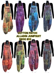 Nouveau coton ethnique Aladdin combinaison bohème Harem barboteuse avec Patchwork Design confortable été Street Wear - Product Image 3