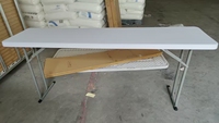 Tables de conférence pliantes en plastique pour réunions de bureau en gros, 6 pieds, pliables