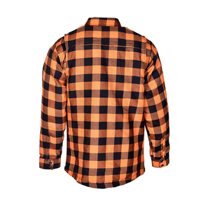 Trendy Biker Check Shirt Hombres Camisa protectora de motocicleta Kevlar Forrado acolchado Riding Touring Camisa de franela Moto Protectora - Product Image 6