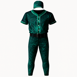 Combinaison de baseball unisexe personnalisable du meilleur fournisseur vêtements de sport vêtements de sport 100% impression par transfert de chaleur originale grande taille - Product Image 2