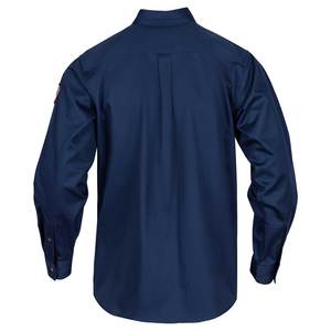 Chemise de travail à manches longues unisexe de haute qualité 100% coton retardateur sergé respirant vêtements de travail de sécurité de soudage - Product Image 2