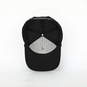Casquette de golf personnalisée en gros avec cordon, casquette de golf 5 panneaux, patch circulaire en PVC, perforations laser, couvre-chef de performance, usine du Vietnam - Product Image 6