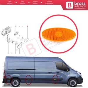 Luz Intermitente Lateral BSP1175, Repetidor de Señal, Color Ámbar, para Master MK3, Movano B, NV400, X62, 261B00001R - Product Image 5