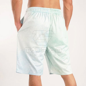 Pantalones Cortos Deportivos Sublimados para Hombre con Logotipo Personalizado, Cintura Elástica, 100% Poliéster, Servicio OEM, Secado Rápido y Transpirables - Product Image 5