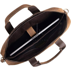 High Quality Professional Made Genuine <b>Leather</b> Modern <b>Laptop</b> <b>Bags</b> with Custom Logo Eco-Friendly Durable Waterproof New Arrival - Product Image 3
